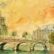 Paris Notre Dame Art Print