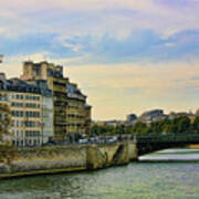 Paris Seine River I Art Print