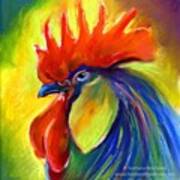 Pastel Rooster By Svetlana Novikova ( Art Print