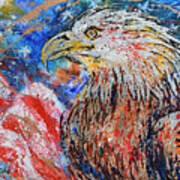 Patriotic Eagle Art Print