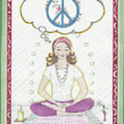 Peace Meditation Art Print