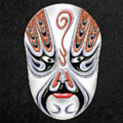 Peking Opera Face-paint Masks - Chong Houhu Art Print