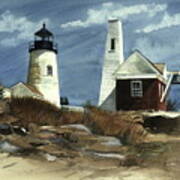 Pemaquid Point Lighthouse Art Print