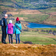 Pendle Hill Walk, North Yorkshire, Uk Art Print