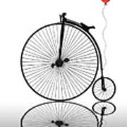 Penny Farthing Reflections Art Print