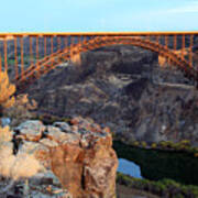 Perrine Bridge Sunrise Snake River Canyon Art Print