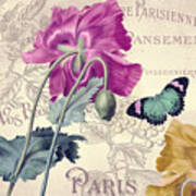 Petals Of Paris Iii Art Print
