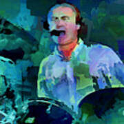 Phil Collins Drums Art Print