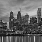 Philadelphia Skyline Bw Art Print