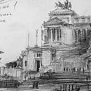 Piazza Venezia Rome Art Print
