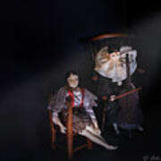 Pierrot And Columbine Art Print