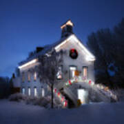 Pioneer Chapel At Christmas Art Print