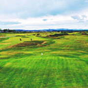 Playing The Old Course - St. Andrews Art Print