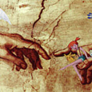Pokeangelo Sistine Chapel Art Print