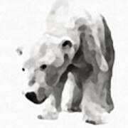 Polar Bear Painting Art Print