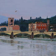 Ponte Vecchio Landscape Art Print