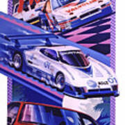 Pontiac Fiero Racing Poster Art Print