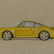 Porsche 993 Turbo S Art Art Print