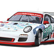 Porsche 997 Gt3 Cup Art Print