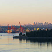 Port Of Vancouver By Stanley Park Art Print