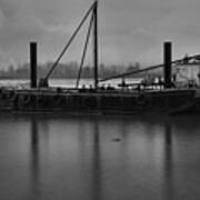 Portland Oregon Tug Boat Art Print