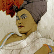 Portrait Of A Caribbean Beauty Art Print
