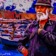 Portrait Of A Fisherman Art Print