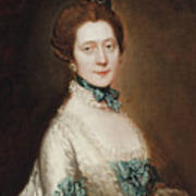 Portrait Of Lady Anne Furye Art Print