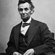 Portrait Of President Abraham Lincoln Art Print