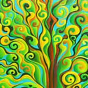 Positronic Spirit Tree Art Print