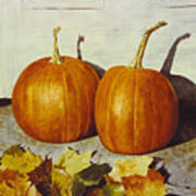 Povec's Pumpkins Art Print