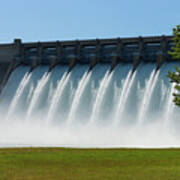 Powerful Table Rock Dam Art Print