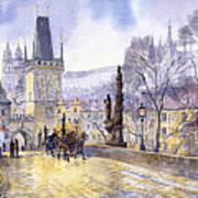 Prague Charles Bridge Mala Strana Art Print