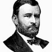 President Ulysses S. Grant Graphic White 2 Art Print