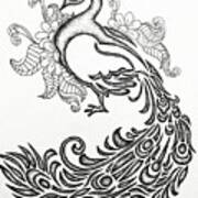 Pretty Peacock Art Print