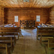 Primitive Baptist Church Interior Art Print