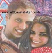 Prince William And Kate Art Print