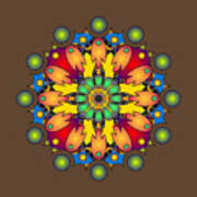 Psychedelic Mandala 009 A Art Print