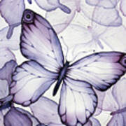 Purple Butterflies Art Print