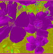 Purple Flower Abstract Art Print