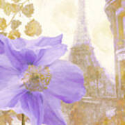 Purple Paris Ii Art Print