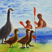 Quack Quack Art Print