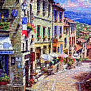 Quaint Streets From Nice France. Art Print