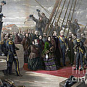 Queen Victoria Visits Hms Resolute, 1856 Art Print