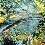 Quiet Stream Near Milk House Art Print