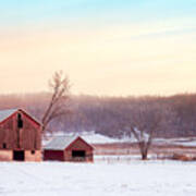 Quiet Winter Valley Art Print