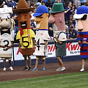 Milwaukee Brewers Racing Sausages Photograph by Steve Bell - Pixels