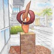Rafe Affleck Sculpture Untitle In Beverly Hills, California Art Print