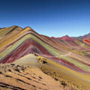 Rainbow Mountain, Cusco, Peru Art Print