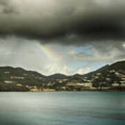 Rainbow Over St. Maarten Art Print